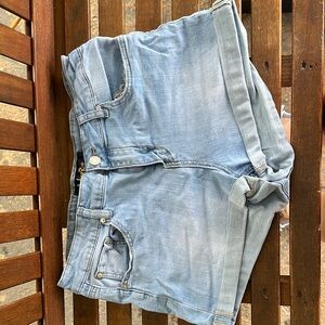 Light Blue Denim Shorts